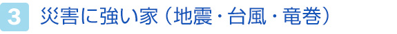 3.災害に強い家（地震・台風・竜巻）